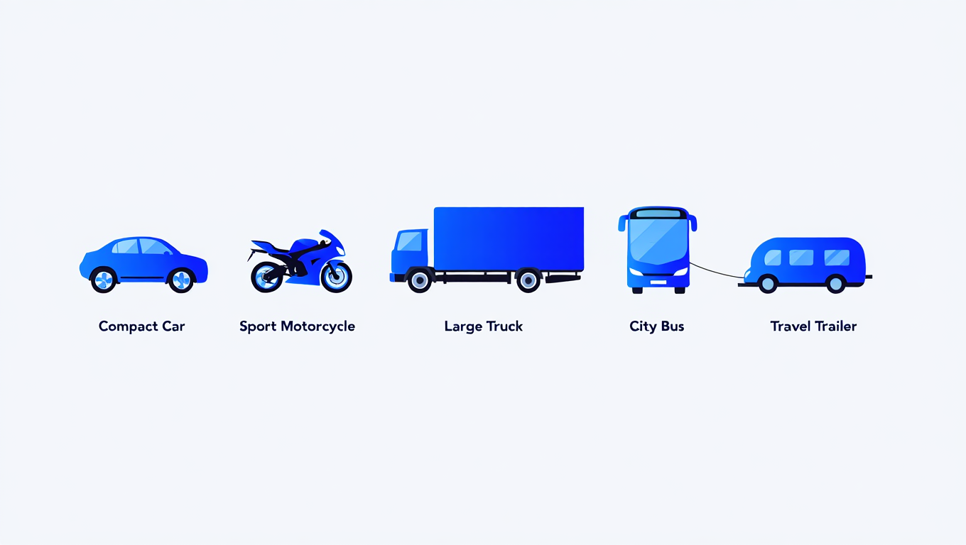 Comparison table of Swiss driving licence categories 2026 — AZUL Driving School