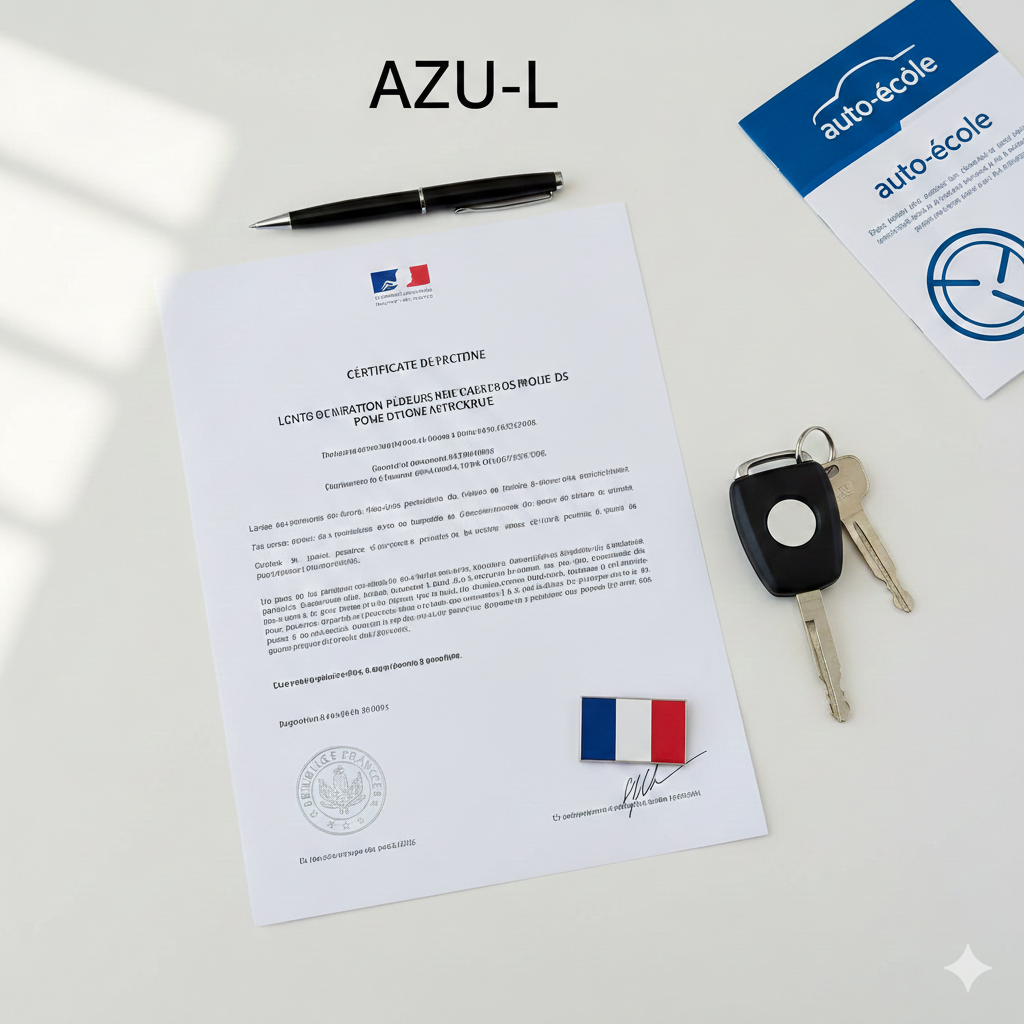 Documents et certifications moniteur de conduite